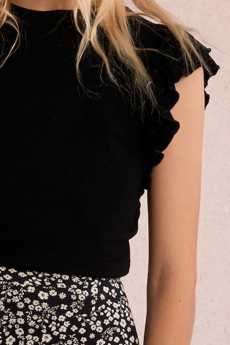 Top fantaisie Navy blue+Noir 10 - vertbaudet enfant 