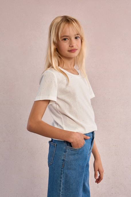 Fille-T-shirt à strass