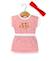 Ensemble robe + bandeau 100% coton bébé fille Fond blanc raye rouge 1 - vertbaudet enfant 