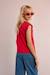 T-shirt à épaulettes Blanc+Navy blue+Rouge 13 - vertbaudet enfant 