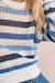 Pull rayé, maille ajourée Bleu 2 - vertbaudet enfant 