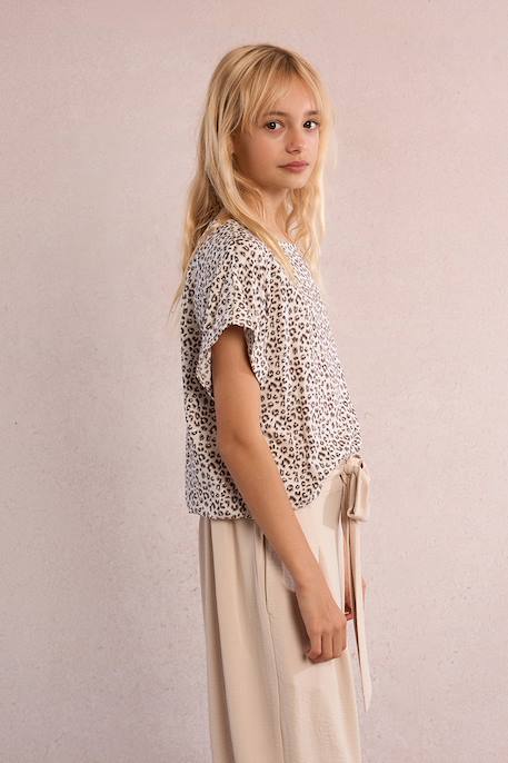 Top imprimé léopard Offwhite maude 3 - vertbaudet enfant 