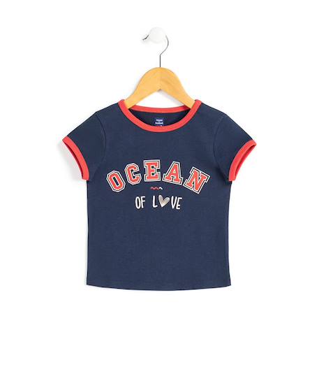 Fille-T-shirt manches courtes 100% coton fille