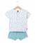 Ensemble short + haut 100% coton bébé garçon Imprime bleu fond blanc casse 1 - vertbaudet enfant 