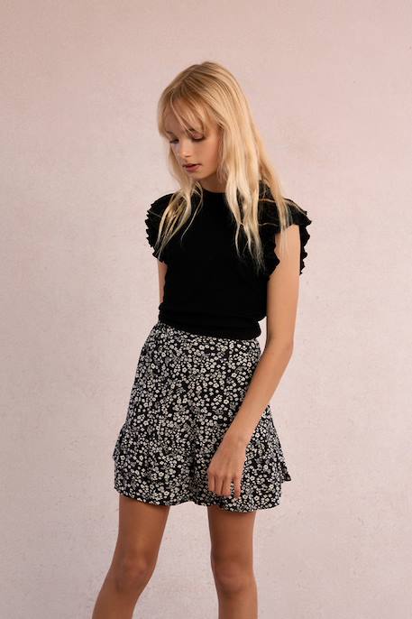 Top fantaisie Navy blue+Noir 7 - vertbaudet enfant 