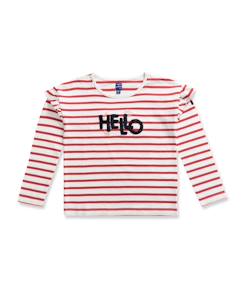 -T-shirt manches longues 100% coton fille