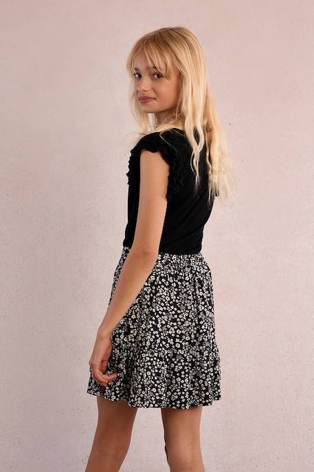 Top fantaisie Navy blue+Noir 8 - vertbaudet enfant 