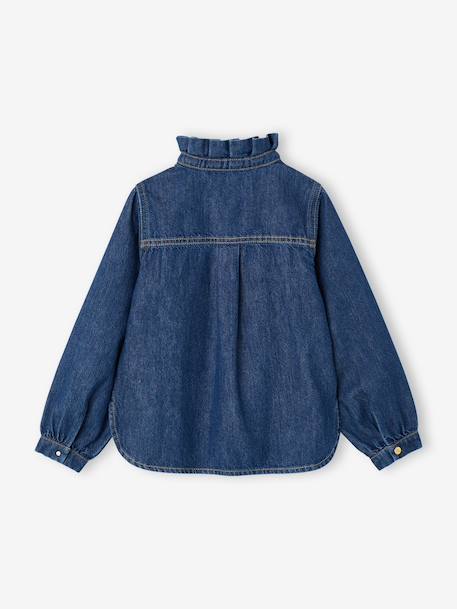 Blouse fille en jean Capsule mère-fille double stone 2 - vertbaudet enfant 