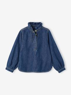 Vêtements de grossesse-Blouse fille en jean Capsule mère-fille