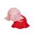 Bob réversible anti-uv - fille Blanc / Orange+Rose / Orange+Rose / Rouge 12 - vertbaudet enfant 
