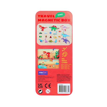 Boïte de puzzle magnétique voyage - le pays des dinosaures Multicolor 6 - vertbaudet enfant 
