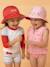 Bob réversible anti-uv - fille Blanc / Orange+Rose / Orange+Rose / Rouge 11 - vertbaudet enfant 