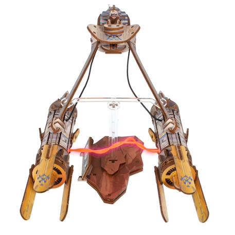 Podracer d’Anakin Skywalker – Maquette Star Wars à construire, vaisseau lumineux avec arc électrique Multicolor 4 - vertbaudet enfant 