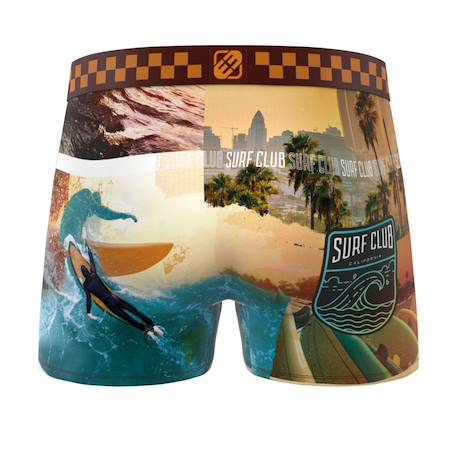 Lot de 3 boxers  california vibes Beige/bleu/orange 4 - vertbaudet enfant 