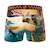 Lot de 3 boxers  california vibes Beige/bleu/orange 4 - vertbaudet enfant 