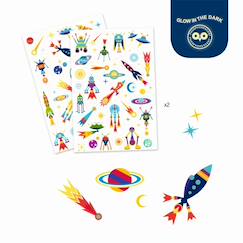 Jouet-Activités artistiques et musicales-Tatouages phospho space oddity