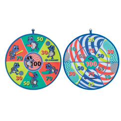 Jouet-Jeux de plein air-Sports de plein air-Jeu de fléchettes souples, cible velcro avec 2 x 3 boules