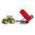 John deere 6920 avec remorque à benne basculante Multicolore 1 - vertbaudet enfant 