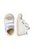 Chaussures en cuir et en daim kolde vl Blanc crème-vert+Blanc-beige-+Blanc-gris- 14 - vertbaudet enfant 