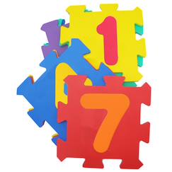 Jouet-Nombres puzzelmatte avec des plaques individuelles