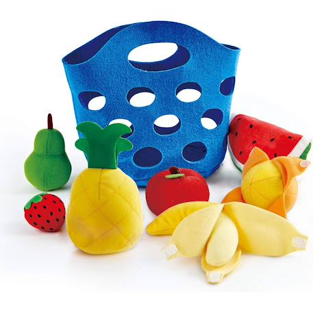 Panier de viennoiseries en tissu Multicolore 2 - vertbaudet enfant 