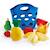 Panier de viennoiseries en tissu Multicolore 2 - vertbaudet enfant 