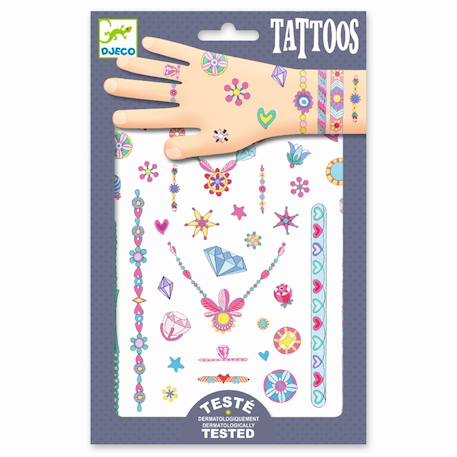 Tatouages temporaires les bijoux de jenni Multicolore 2 - vertbaudet enfant 