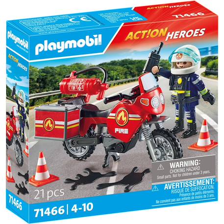 Pompier et moto - action hereos 71466 Multicolore 2 - vertbaudet enfant 