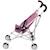Mini-poussette buggy pour poupons roma Bleu et rose+Gris et rose+Jean rose+Rose+Rose clair+Violet 6 - vertbaudet enfant 