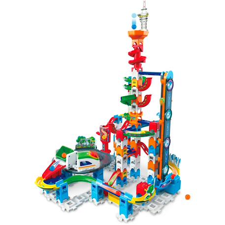 Marble rush circuit à billes super sky tower set Multicolore 2 - vertbaudet enfant 