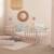 Lit bébé montessori au sol avec protection antichute Beige sable 3 - vertbaudet enfant 