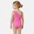 Maillot de bain fille 1 pièce asymétrique rose à pois motif personnage minnie Rose 3 - vertbaudet enfant 