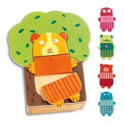 Puzzle bois arbra doudou  - vertbaudet enfant
