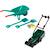 Kit de jardinage bosch brouette et tondeuse à gazon rotak Vert 2 - vertbaudet enfant 