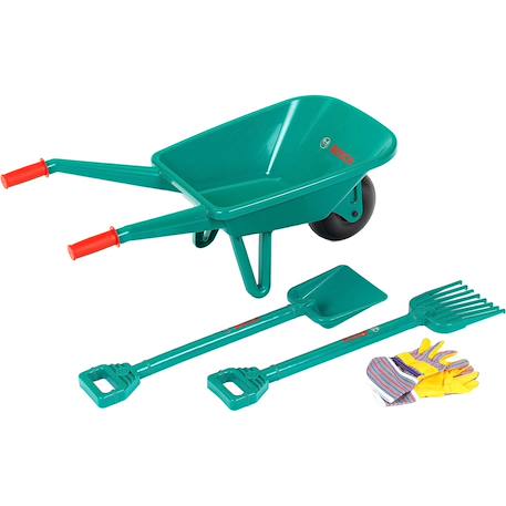 Kit de jardinage bosch brouette et tondeuse à gazon rotak Vert 1 - vertbaudet enfant 