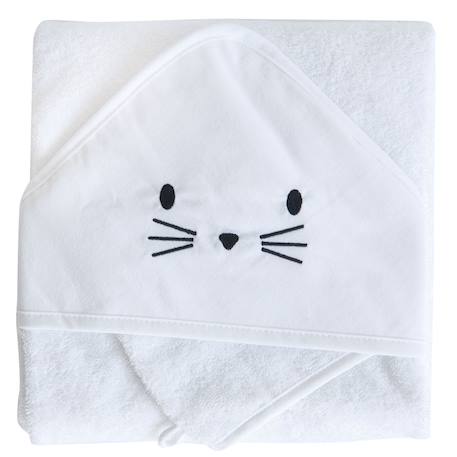 Fille-Set sortie de bain et gant lapin