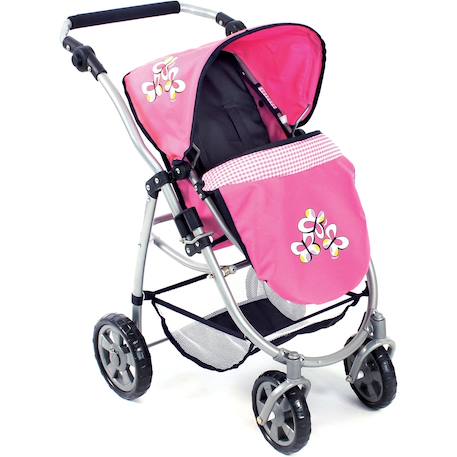 La poussette combinée 3 en 1 emotion 'all in' pour poupons Multicolore+Noir et rose+Rose+Rose et bleu+Rose et gris+Rose fuschia+Violet+Violet étoiles 18 - vertbaudet enfant 