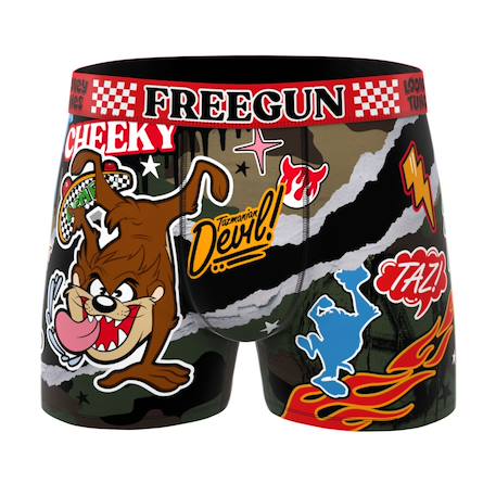 Lot de 4 boxers  looney tunes Noir/vert/marron/gris/orange 4 - vertbaudet enfant 