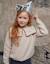 Pull en maille avec col maxi en crochet b&s Beige clair 2 - vertbaudet enfant 