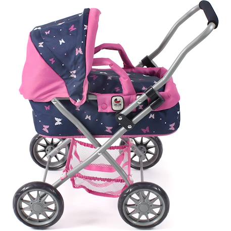 Poussette landeau pour poupée smarty Beige+Bleu+Gris et bleu+Gris et rose+Rose+Rose et bleu+Rose fuschia+Violet 16 - vertbaudet enfant 