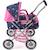Poussette landeau pour poupée smarty Beige+Bleu+Gris et bleu+Gris et rose+Rose+Rose et bleu+Rose fuschia+Violet 16 - vertbaudet enfant 