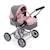 Poussette pour poupons Gris et rose 2 - vertbaudet enfant 