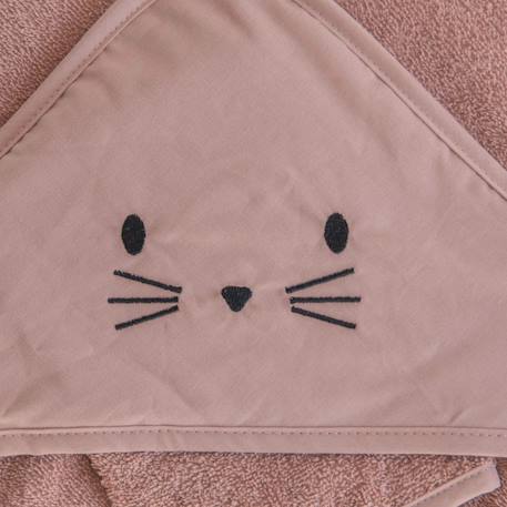 Set sortie de bain et gant lapin Blanc+Bleu+Gris perle+Terracotta 8 - vertbaudet enfant 