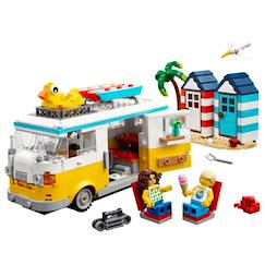 Jouet-Jeux d'imagination-Jeux de construction-Creator 3 en 1 camping-car à la plage 31138