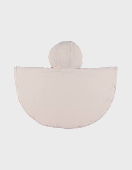 Poncho bébé mousseline de coton bio Beige 3 - vertbaudet enfant 