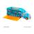 Hot wheels - camion-mallette de transport Bleu et orange 1 - vertbaudet enfant 