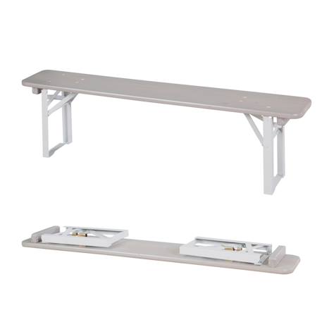 Table pique-nique pliante avec bancs pour 4 enfants Gris+Teck 5 - vertbaudet enfant 