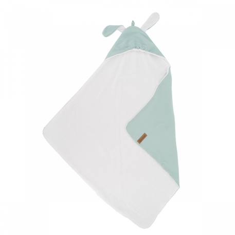 Garçon-Cape de bain en gaze de coton avec oreilles de lapin