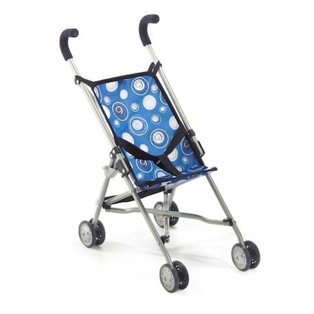 Mini buggy roma design bleu avec motifs pour poupée Bleu 2 - vertbaudet enfant 
