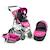 La poussette combinée 3 en 1 emotion 'all in' pour poupons Multicolore+Noir et rose+Rose+Rose et bleu+Rose et gris+Rose fuschia+Violet+Violet étoiles 30 - vertbaudet enfant 